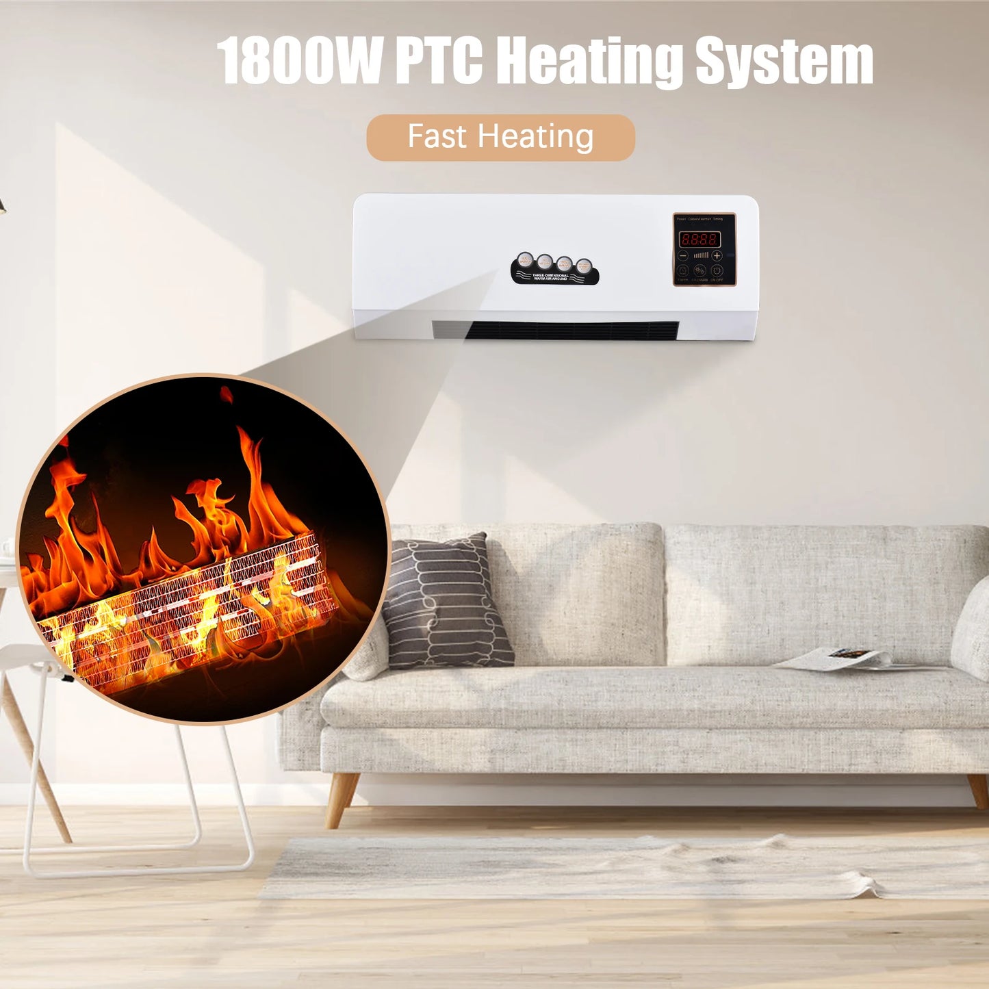 2 in 1 Portable Air Conditioner Electric Heater for Room