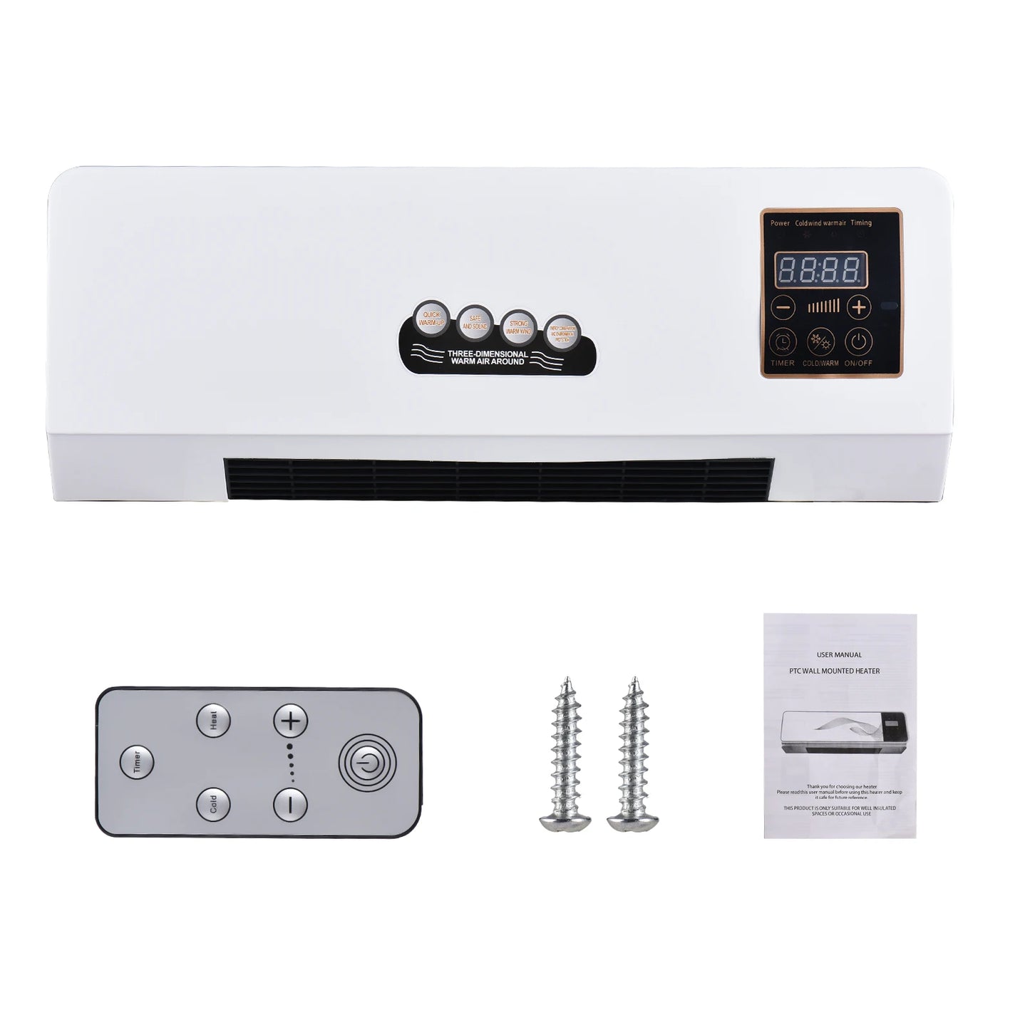 2 in 1 Portable Air Conditioner Electric Heater for Room